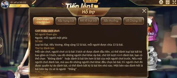 Review cách chơi tiến lên miền nam 789win